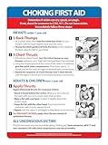 Safety Magnets by ZOCO – Choking First Aid Magnet – Heimlich Maneuver Instructions for Infant, Child, and Adult – 5"x7" Emergency Safety Guide for Home, School, Restaurant, or Workplace