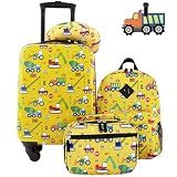 Travelers Club 5 Piece Kids' Luggage Set, Cars