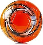 Western Star Soccer Ball Size 3 & Size 4 & Size 5 - Official Match Weight - 6 Designs - Youth & Adult Soccer Players - Attractive and Durable Design - Match Grade Soccer Ball (Amber Orange, 4)