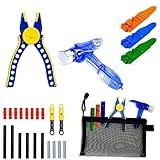 YUN.arbor Building Blocks Tool Kit - Brick Separator, Mini Blocks Tool Set - Multi-Functional Hammer, Pliers, Axle Rods Assortment Pack ，Compatible with Most Major Brands(Blue Stye)