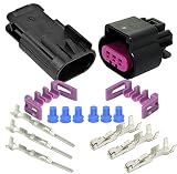 Aptiv 3-Pin GT 150 Series Sealed Connector Set with 18 20 GA,up to 15 Amps