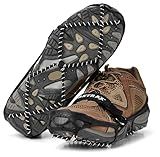 Yaktrax Pro Traction Cleats for Walking, Jogging, or Hiking on Snow and Ice (1 Pair), Large , Black