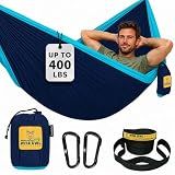 Wise Owl Outfitters Camping Hammock – up to 500lbs Portable Hammock with Tree Straps - Travel, Backpacking, Hiking, Outdoors Camping Gear - Single or Double