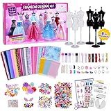 ONE TO FOUR 800+Pcs - Fashion Designer Kit for Girls with 6 Mannequins - Arts and Crafts Kit- Sewing Kit for Kid Ages 8-12 -Girl Gift Age 6 7 8 9 10 11 12-Gifts for Teen Girls