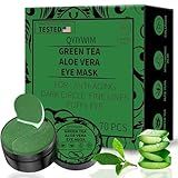 Qyiywim Under Eye Patches 70PCS, Green Tea Eye Patches for Puffy Eyes Treatment, Under Eye Masks for Dark Circles and Puffiness, Non-Irritating Eye Mask Skincare, Eye Gel Pads, Eyes Bags Treatment