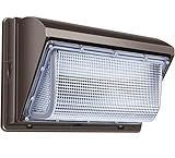 ledmo LED Wall Pack Lights 120W - 15600LM Size Update 5000K Wall Mount Lighting Commercial and Industrial Outdoor Security Flood Lighting for Buildings,Warehouses, Parking Lots,Yard