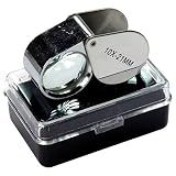 HTS 202A0 10x 21mm Stainless Steel Jeweler's Singlet Loupe