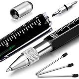 Dad Gifts for Fathers Day, Hongred 6 in 1 Multitool Pen, Stocking Stuffers for Mens Gifts for Him Husband, Father's Day for dad, Birthday for Men, Tools Cool Gadgets,Office Gift