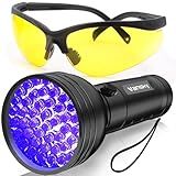 Vansky Air Conditioner Leak Detector: Professional Car Tool 68 LED Automotive AC UV Dye Leak Detection Kit with Protective Glasses