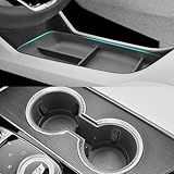 SHAOHAO 2 Pcs for 2025 2026 Cadillac Lyriq Under Console Organizer for 2023 2024 2025 2026 Cadillac Lyriq Accessories (Sport/Tech/Luxury) Lower Organizer & Cup Holder Space Expand Tray Easy Removal