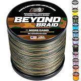 Beyond Braid Moss Camo Braided Fishing Line - 20LB | 4X strand, 300 Yards spool