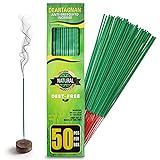 Mosquito Repellent Incense Sticks 50 Pieces per Box, for Patio/Natural Ingredients Citronella Oil/Lemongrass Oil/Made Natural Based Essential - DEET Free - Mosquito Repellent Outdoor