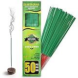Mosquito Repellent Incense Sticks 50 Pieces per Box, for Patio/Natural Ingredients Citronella Oil/Lemongrass Oil/Made Natural Based Essential - DEET Free - Mosquito Repellent Outdoor