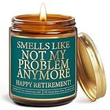 Retirement Gifts for Woman,Happy Retirement Gifts for Women,Funny Retirements Gift for Coworker,Boss,Teacher,Nurse,Dad, Mom with Candle