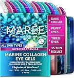 MAREE Under Eye Patches for Puffy Eyes and Dark Circles – Under Eye Mask with Collagen & Hyaluronic Acid – Undereye Mask Patches for Women – Parches para Ojeras Puffiness & Under Eye Bags | 12 Pair