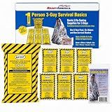 Ready America 3000 Survival Box 1-Person 3-Day, Food Water Blanket