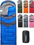 MalloMe Sleeping Bags for Adults Cold Weather & Warm - Backpacking Camping Sleeping Bag for Kids 10-12, Girls, Boys - Lightweight Compact Camping Essentials Gear Accessories Hiking Sleep Must Haves