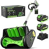 SONTHIOW 40V Battery Powered Snow Shovel, 2×4.0Ah Electric Snow Blower
