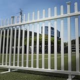 3.5ft H x 7.6ft W (1 Panel) Freestanding Zippity Lightweight Portable Fence Kit, White Vinyl Picket Fence Panel, Portable Outdoor & Indoor Fence for Temporary Events, Easy Install for Backyard ZP19026