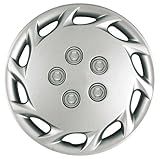 CCI IWCB877-14S 14 Inch Clip On Silver Finish Hubcaps - Pack of 4