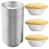 Spare Essentials (120 Pack) 5" Aluminum Pie Pans 5 Inch, Mini Pie Tins Disposable, 5 Inch Aluminum Foil Pie - Individual Pie Pans perfect for Baking, Storing & Reheating Pot Pies Small Pie Tins