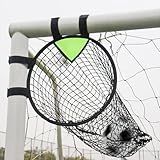 BOHEN Soccer Targets Goal Set of 2pc - Pop-up Portable Top Bins Target - Shooting Accuracy Training Soccer Goal for Endless Fun and Skill Building with Carrying Bag (18" Diameter, Green)