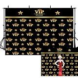 8x6FT VIP Photography Backdrop Red Carpet Event Backdrop for Star Catwalks Stage Photography Background Cine Film Show Booth Celebrity Activity Portrait Party Banner Wallpaper