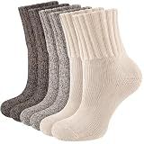 Niorasen Women's Thermal Socks, 3 Pairs, Cushioned Winter Crew Boot Socks