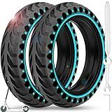 BANGTING 2PCS 8.5x2 inches Solid Tires for Electric Scooter, 8 1/2 x2 Tire for Gotrax GXL V2 / XR/APEX, 50/75-6.1 Tire Replacement for Xiaomi Pro 2 / M365 / 1S and All 8.5'' Scooter Tires