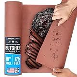 Pink Butcher Paper Roll 18"x175' (2100 Inch) - Food-Grade Peach Butcher Paper for Smoker, BBQ, Grilling, Smoking Meat - USA Made - Unbleached, Uncoated and Unwaxed