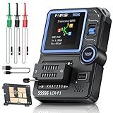 FNIRSI LCR-P1 Transistor Tester, Mosfet Transistor Capacitor Tester, SMD Electronic Component Tester, Diode Triode Zener Diode Resistance Inductance Battery Test LCR Meter MOS PNP NPN ESR Meter