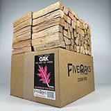 FiveOaks Firewood Pizza Oven Wood for Wood Fire Pizza Oven, Mini Oak Firewood. 5 Inch Oak Wood (1,000 Cubic Inches) ~5" Kiln Dried Firewood for Ooni Pizza Ovens, Gozney, Bertello Pizza Oven