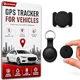 GPS Tracker for Vehicles, No Monthly Fee or SIM Card Needed, Magnetic GPS Locator for Cars, Trucks and SUVs with IP67 Waterproof Case, Precise Location Tracking, 365-Day Battery Life, iOS Only (Black)
