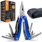 Multitool 15-in-1 with Safety-Locking, Stainless Steel Multi Tool Pliers, Functional Pocket Knife (EDC) for Outdoors, Camping, Hiking, Fishing, Simple Repir, Gift for Father, Husband Brother Boyfriend
