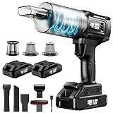 Handheld Vacuum Cleaner Cordless- 35000PA Strong Suction for Car & Home, Car Vacuum Portable Rechargeable Lightweight for Pet Hair with HEPA Filter, Quick Clean in Office/Desk/Couch (Black)