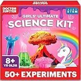 Doctor Jupiter Girls' Science Kit, Chemistry Set for Kids Ages 8-10-12-14 Ideas for 8,9,10+ Year Old Girls | STEM Toy Kit with 50+ Experiments | Learning & Educational Projects