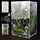 Acrylic Jumping Spider Enclosure - Insect Terrarium for Spiders, Mantises, Tarantulas & Frogs