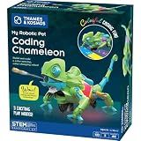 Thames & Kosmos My Robotic Pet: Coding Chameleon STEM Building & Experiment Kit | Color-Sensing Coding Robot for Boys & Girls Ages 8+, Screen-Free Educational Fun, Robotic Reptile with 3 Play Modes
