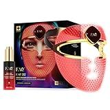 FAQ 202 Face Mask Device + Red Light Peptide Serum Bundle – 8-Mode Wireless Mask with 600 Light Points – Wearable Skincare Set