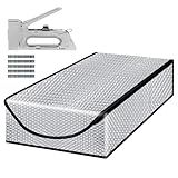 Attic Stairway Insulation Cover - Premium Energy Saving Attic Stairs Door Ladder Insulator Pull Down Tent with Zipper 25 in x 54 in x 11In (Attic Cover + Installation Tool)