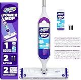 Swiffer PowerMop Mopping Kit for Floor Cleaning, Set Includes 1 Power Mop, 2 Replacement Pads, 1 Liquid Solution Refill, 2 Batteries, No Bucket Needed Electric Spray Cleaner, Multi-Surface and Wood
