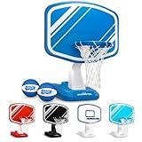 GoSports Splash Hoop Swimming Pool Basketball Game, Includes Poolside Water Basketball Hoop, 2 Balls and Pump – Choose Your Style