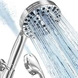 BESAQUO 9 Functions High Pressure Shower Head with Handheld,Built-in Pause Mode&Power Wash,Non-Clogging Nozzles,6ft Hose&Bracket