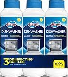 Glisten Dishwasher Cleaner, Lemon Scent Deodorizer Liquid, 12 oz, 3-Pack