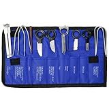 Wogomz 20PCS Car Radio Removal Tool Kit, Professional Car Audio Stereo CD Player Removal Key and Pry Tool Kit, Stainless Steel Stereo System Remover Tools Set for Most Cars and Trucks (Blue)