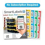 Smart Labels QR Code Stickers Pack of 48 (Original) Made in USA - QR Code Labels for Storage & Inventory Tracking, Storage Unit Organization, App Stickers for Inventory Organization & Moving Supplies