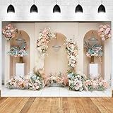 10x6ft Boho Wedding Backdrop for Cradle Ceremony Proposal Bridal Shower Party Photography Background Interior Events Party Cake Table Banner