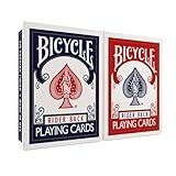 Bicycle Rider Back Playing Cards, Standard Poker Size Deck of Cards, Red & Blue (2 Pack), Classic Cards for Poker, Blackjack, Family Game Night & Card Games, Fun for All Ages