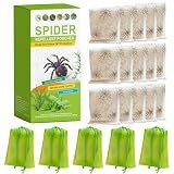 15 Pack Powerful Spider Repellent Indoor & Outdoor Use, Plant-Based Formula Spider Deterrent Indoor Protection, Natural Spider Repellent Pouches for Home Garage Basement, Easy to Use, Safe & Non-Toxic