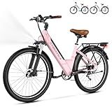 Cybervelo 1000 Peak Electric Bike for Adults,up 80 Miles Removable Battery Ebike, 26" Electric E Bike with 7-Speed,Adult Electric Bicycles for Commute Beach Snow Womens/Man All Terrain